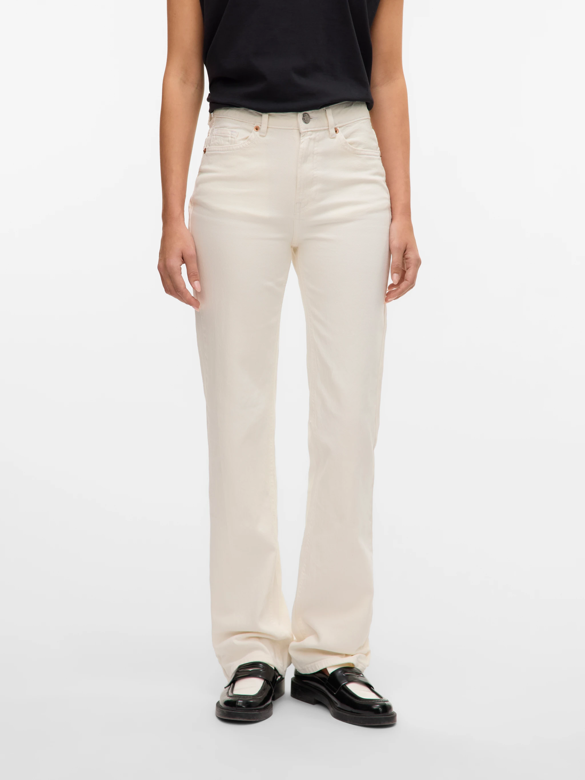 VMTESSA straight jeans hvid - 1
