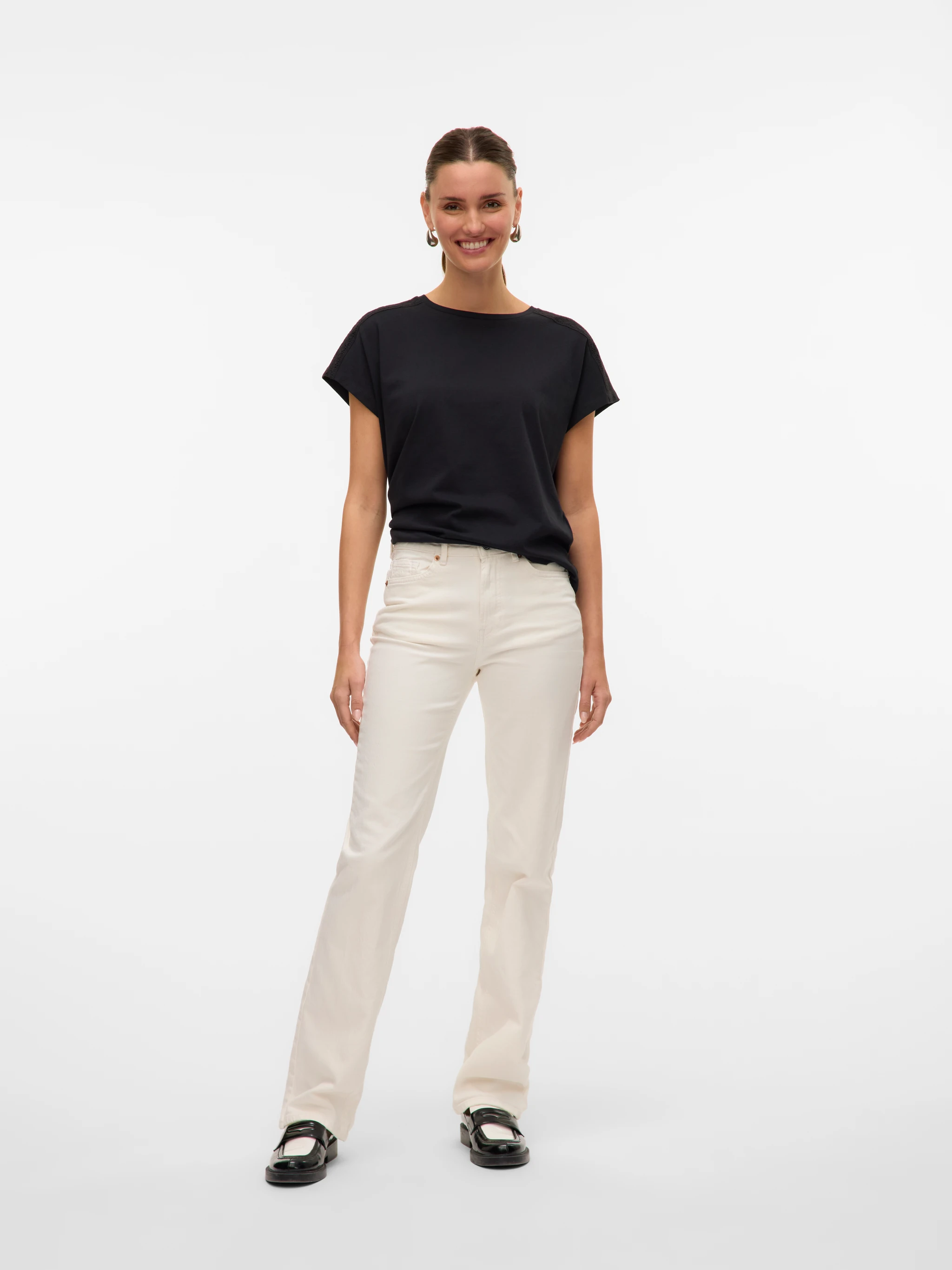 VMTESSA straight jeans hvid - 3