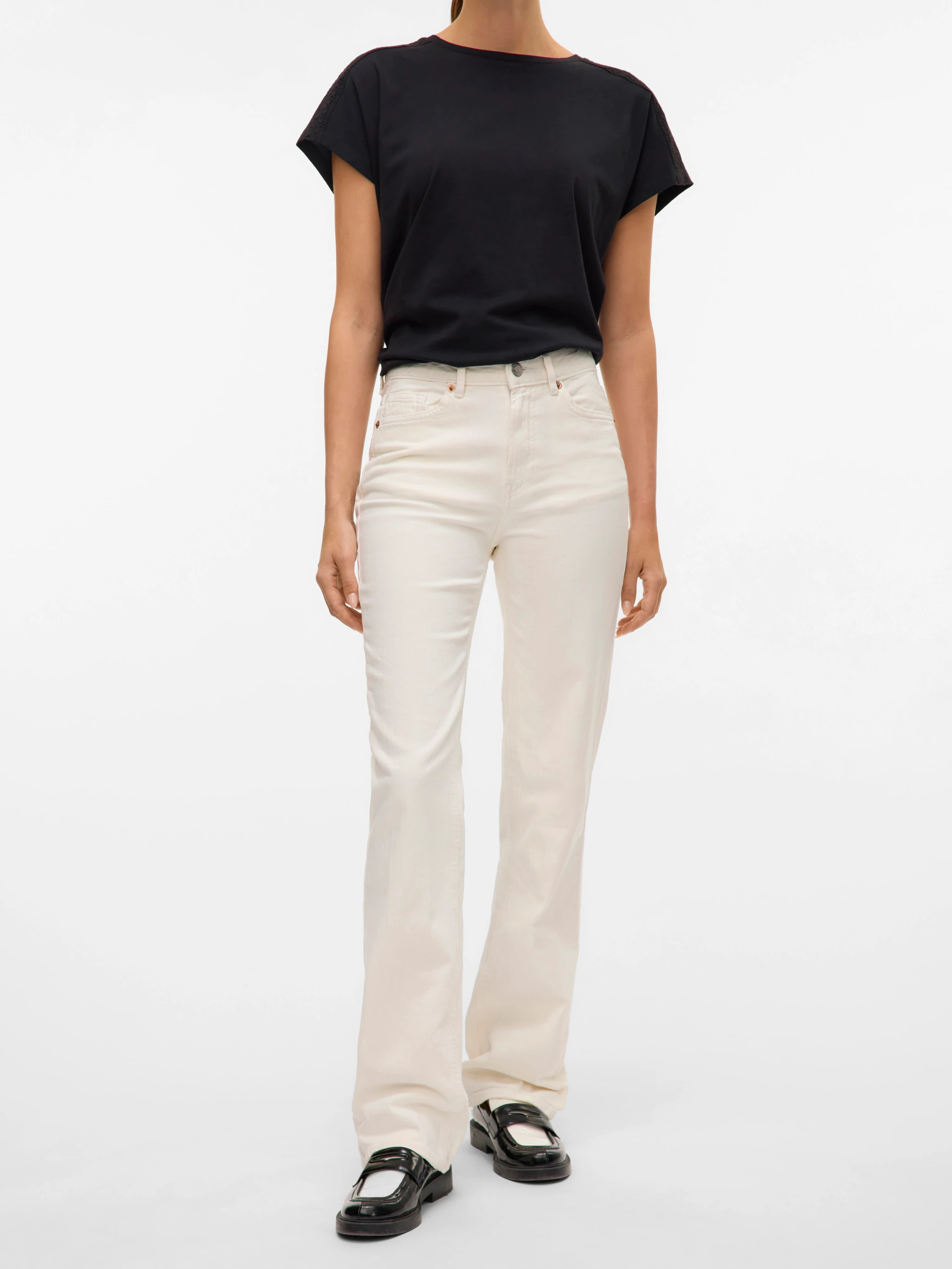 VMTESSA straight jeans hvid - 4